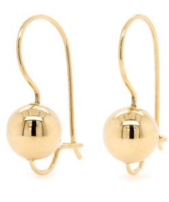Euro Ball 10mm Gold Earring