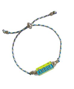 Amour Cord Bracelet Blue