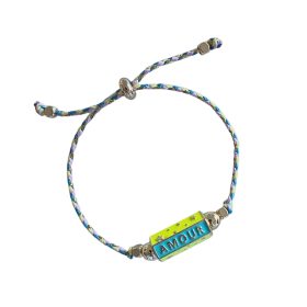 Amour Cord Bracelet Blue