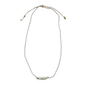 Evil Eye Cord Necklace White