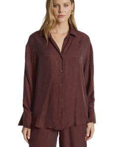 Calista Shirt / Mahogany