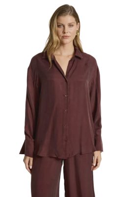 Calista Shirt / Mahogany