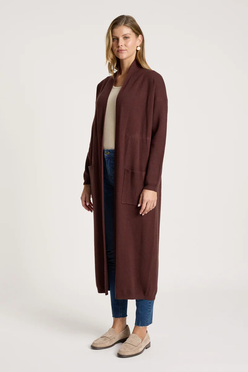 Zala Cardigan / Mahogany - Image 2