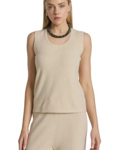 Samira Knit Tank / Bisque