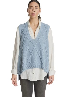 Liora Knit Vest / Lake