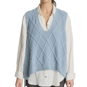 Liora Knit Vest / Lake
