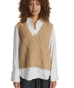 Liora Knit Vest / Mocha