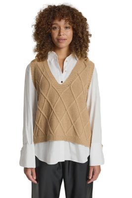 Liora Knit Vest / Mocha