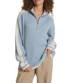 Liora Zip Jumper - Lake / Bisque