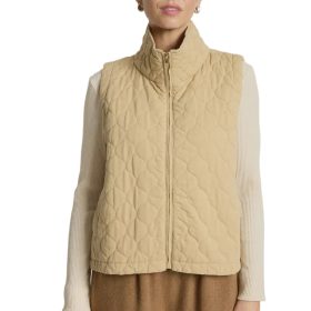 Sansi Quilted Crop Vest / Dune