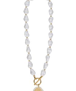 San Necklace / Pearl Coin