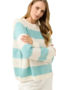 Pallas Stripe Jumper / Ice Blue