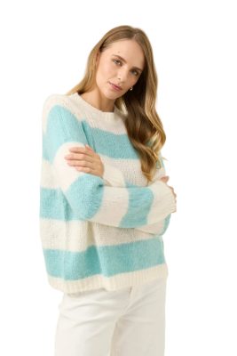 Pallas Stripe Jumper / Ice Blue