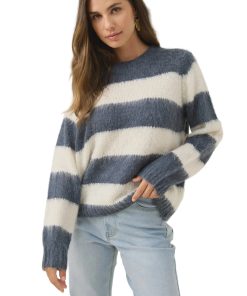 Pallas Stripe Jumper / Navy