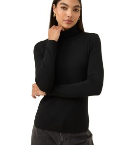 Naria Roll Neck Top / Onyx