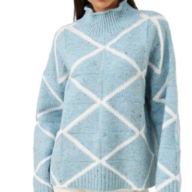Mckenna Diamond Jumper / Ice Blue