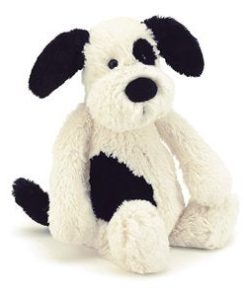 Bashful Black & Cream Puppy Small
