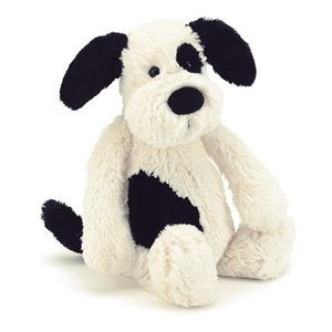 Bashful Black & Cream Puppy Small