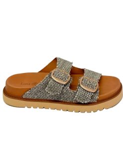 Avery Shoe Khaki Raffia