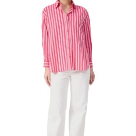 Monterosa Stripe Shirt / Hot Pink
