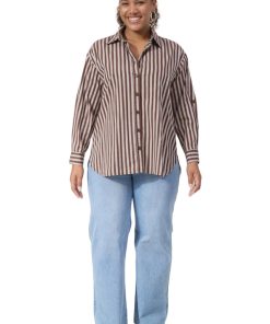 Monterosa Stripe Shirt / Brown