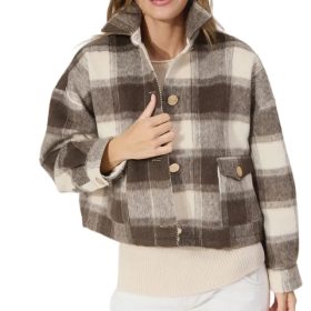 Fargo Cropped Jacket / Brown