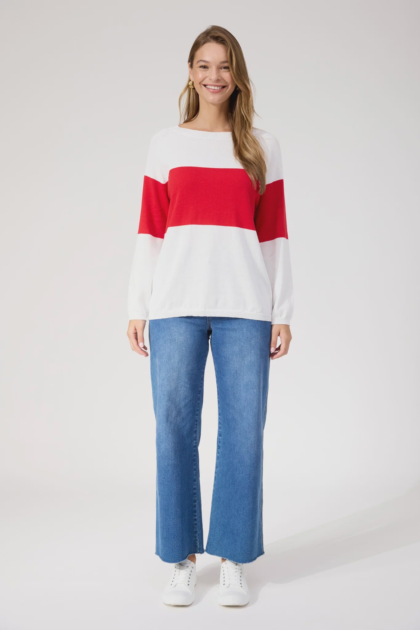 Savoie Stripe Jumper Red - Image 2