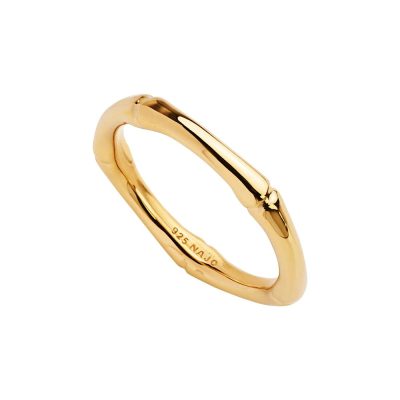 Bamboo Ring Yellow Gold
