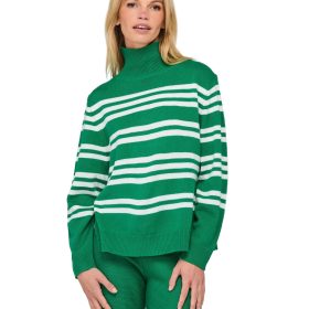 Zena Jumper Green Stripe