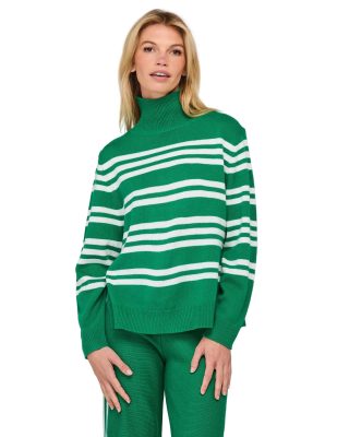 Zena Jumper Green Stripe