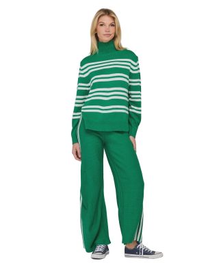 Zena Pant Green Stripe