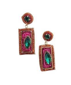 Jayne Gem Earring Pink