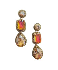 Amber Gem Earring