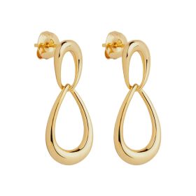 Vivante Yellow Gold Drops Grande Earrings