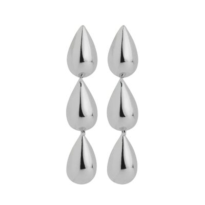 Liora Triple Drop Stud Earring Silver