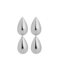 Liora Double Stud Earring Silver