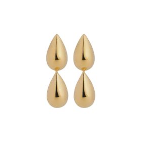 Liora Double Stud Earring Yellow Gold