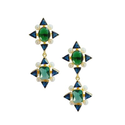 Stellar Gem Earring Green