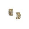 Enamel Hoop Earring White
