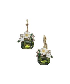 Green Crystal Earring