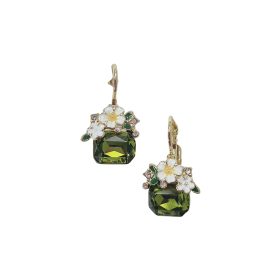 Green Crystal Earring