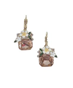 Rose Crystal Earring