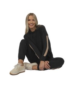 Peyton Hoodie Charcoal/Latte