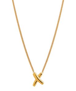 Bisous Yellow Gold Necklace