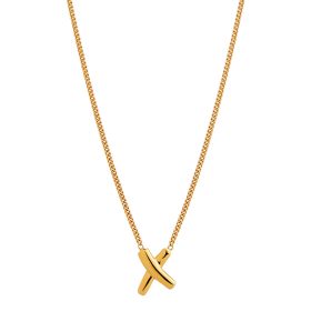 Bisous Yellow Gold Necklace