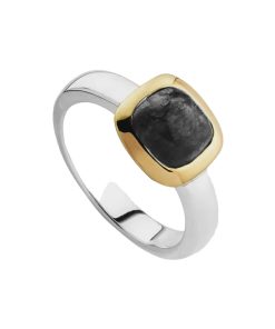 Aura Black Agate Ring