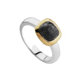 Aura Black Agate Ring