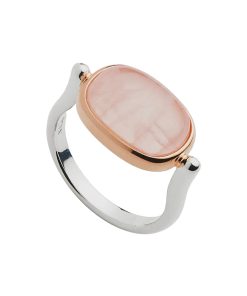 Fleur Rose Gold Rose Quartz Ring