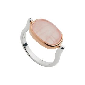 Fleur Rose Gold Rose Quartz Ring