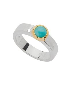 Solace Two-Tone Amazonite Ring